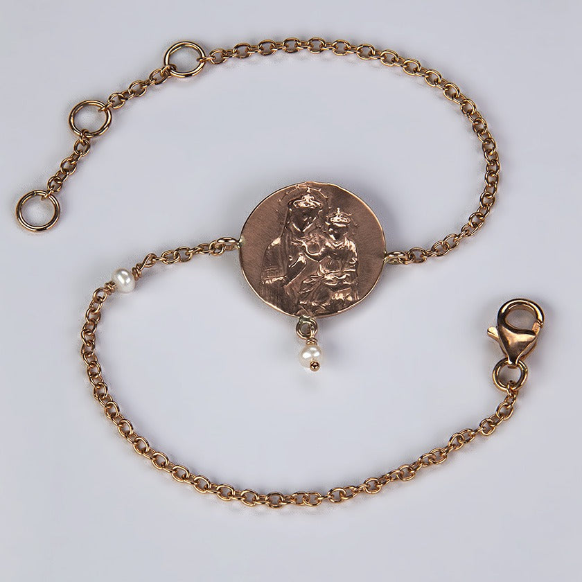 Bracciale Madonna Della Consolata con catena