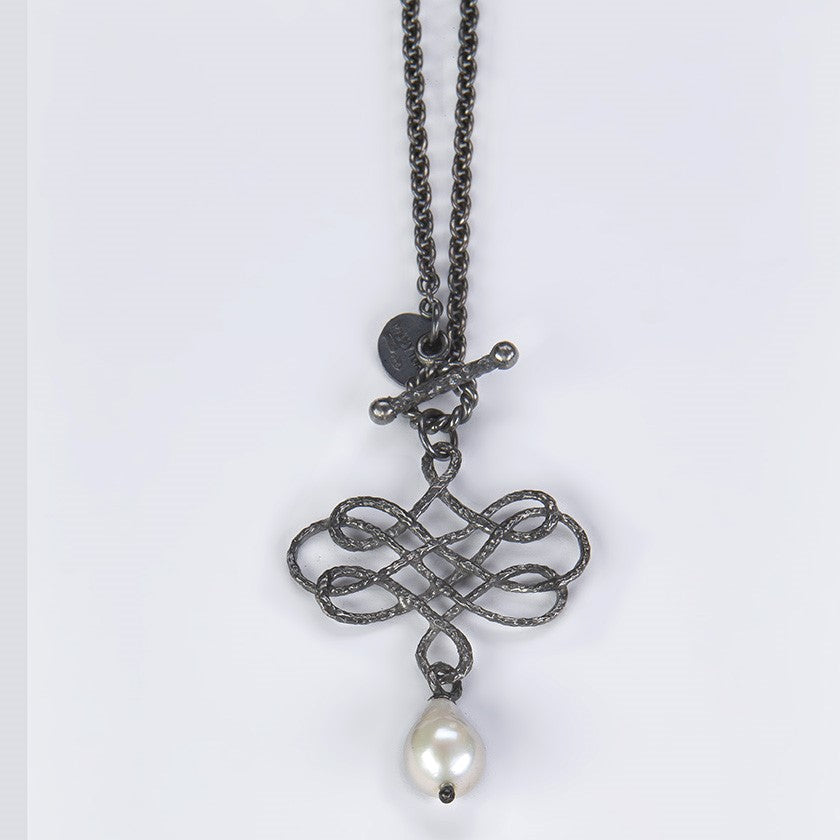 Collana Triplo Nodo Savoia chiusura T-Bar