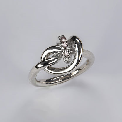 Anello Nodo 3 Diamanti