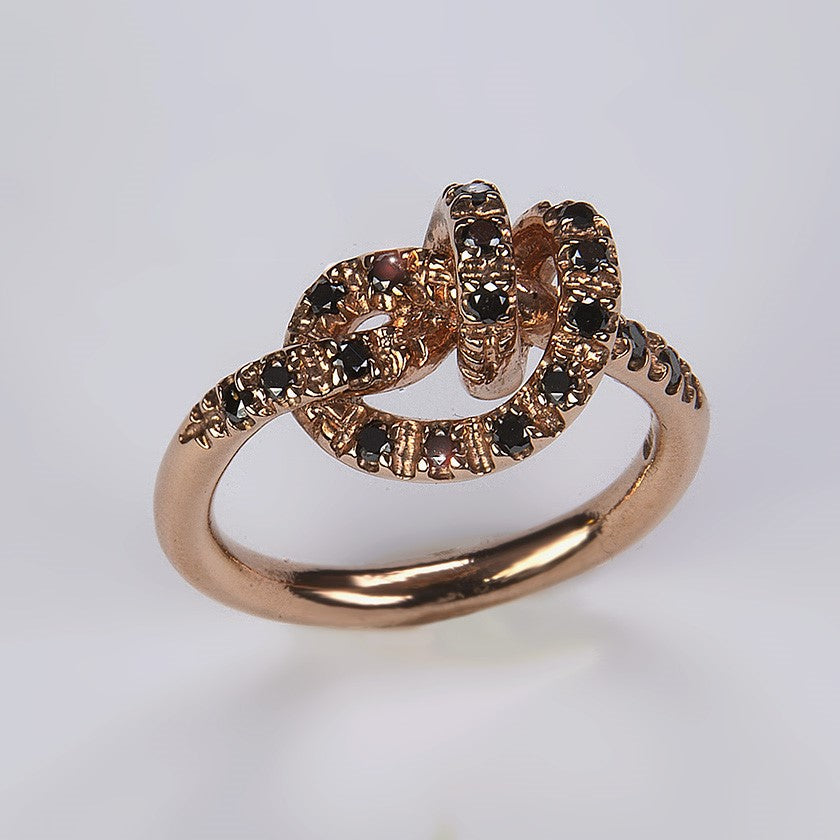 Anello Nodo Pavè Diamanti