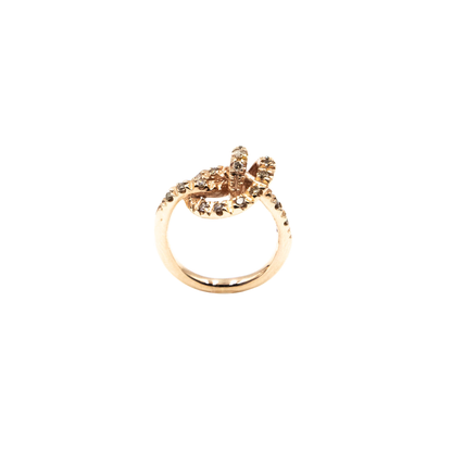 Anello Nodo Pavè Diamanti