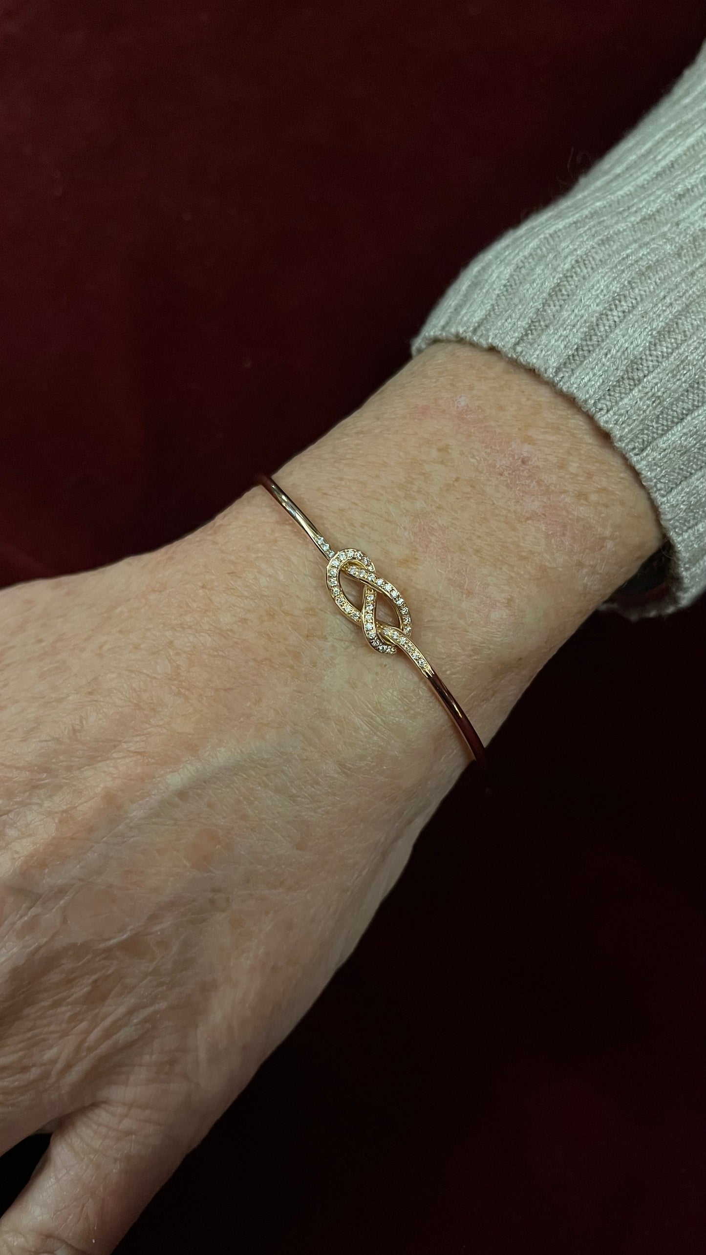Bracciale Nodo Savoia Pavé Diamanti