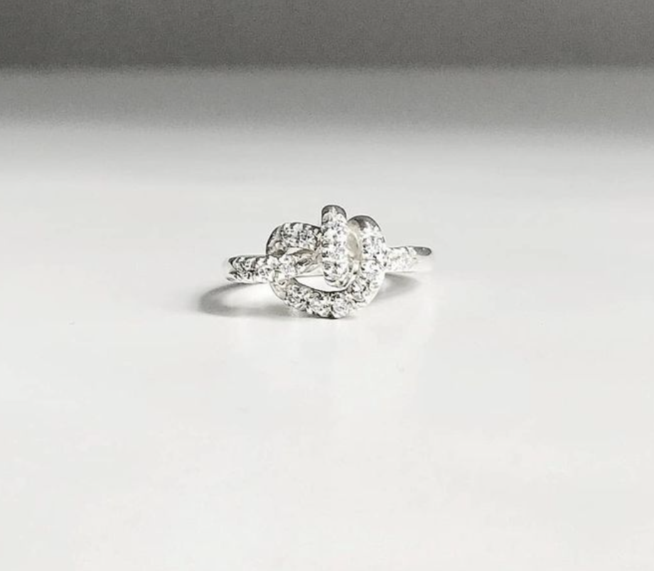 Anello Nodo Pavè Diamanti